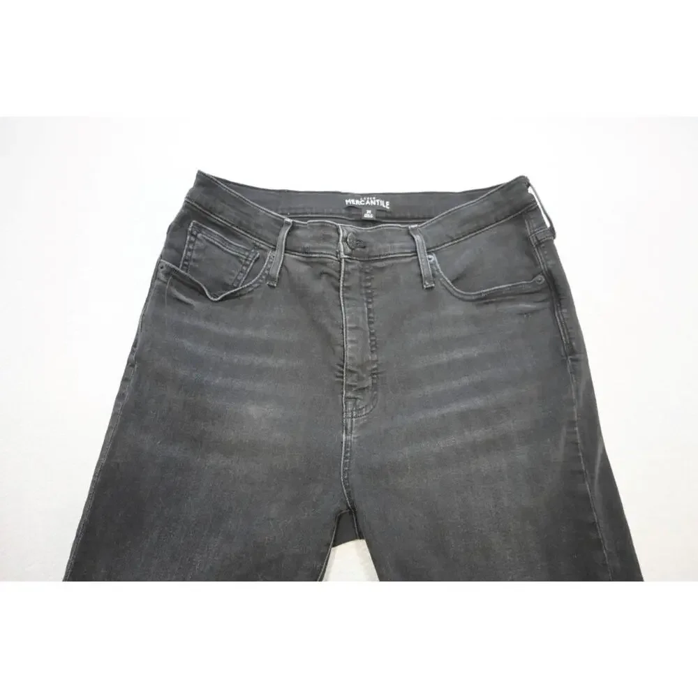 J Crew Mercantile Flex Jeans Rugged Slim Fit Black Denim Mens Size 31‎ x 29